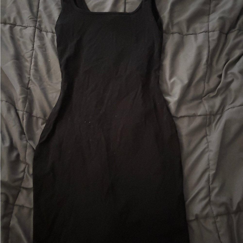 Classic Black Tank Bodycon Dress - Women's